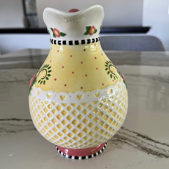 Mary Engelbreit Water Pitcher 9" T x 8" W - Picture 2 of 6